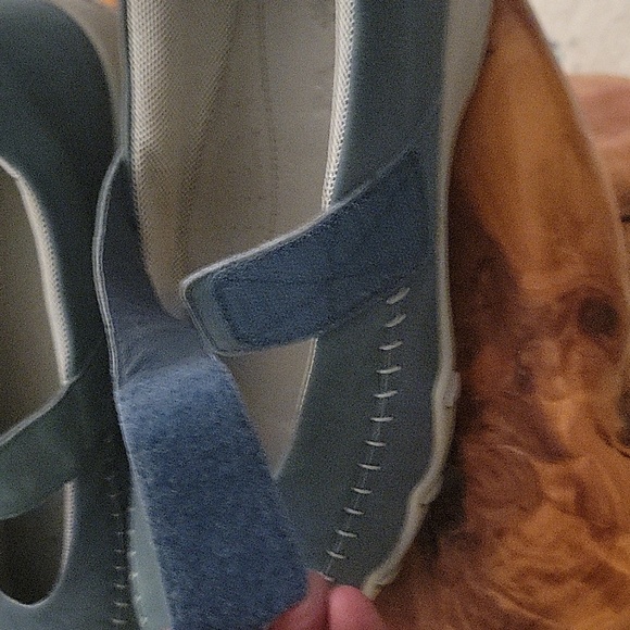 Size 11 blue suede womans slide on shoes by Hotter comfort walking casual - Picture 9 of 11